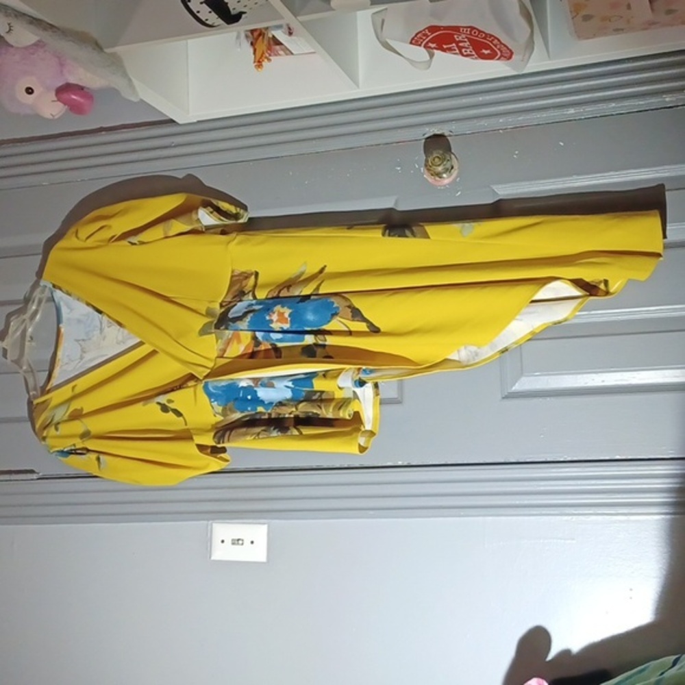 Women's Yellow Formal Blouse
